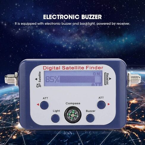 جهاز قياس إشارة الأقمار الصناعية الرقمي مع شاشة LCD للكشف الدقيق عن قوة الإشارة في نطاق 950-2150 ميجاهرتز، تصميم صغير خفيف الوزن للاستخدام الميداني، مادة ABS متينة، 950-2150 ميجاهرتز in Kuwait