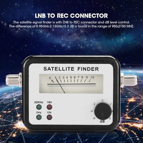 مقياس قوة إشارة SAT Finder، تصميم سهل الاستخدام مع موصل LNB للإشارات الرقمية، محمول 950-2150 ميجاهرتز، مثالي لتركيب الأقمار الصناعية in Kuwait