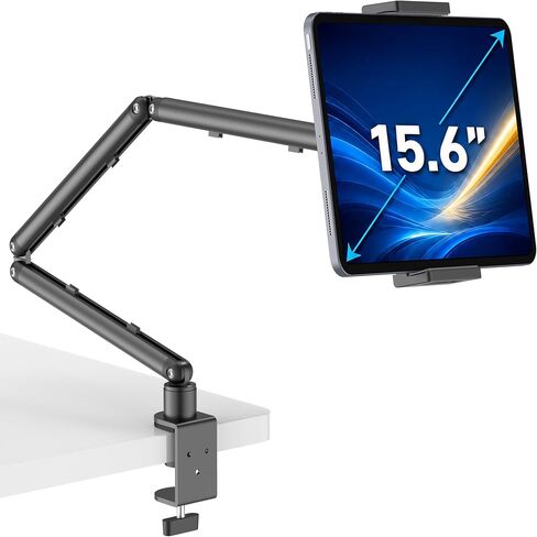 iPad Holder For Desk, Adjustable Tablet Arm iPad Desk Mount with C-Clamp in Kuwait