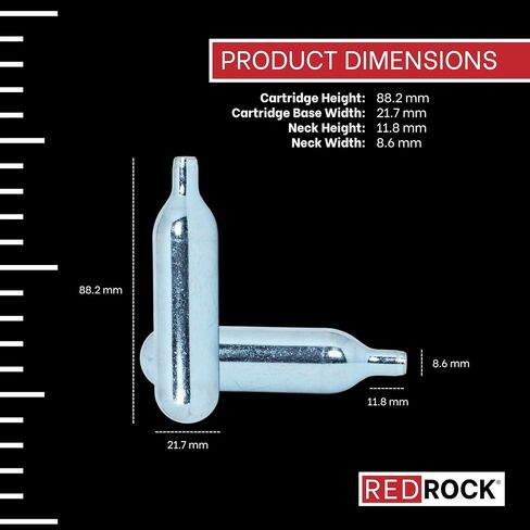 REDROCK 4.1 gram Nitrogen N2 Cartridges Unthreaded Cartridges (10 Pack) in Saudi Arabia