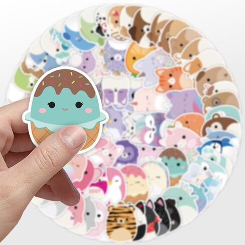100PCS Cute Animal Stickers for Water Bottles in Saudi Arabia