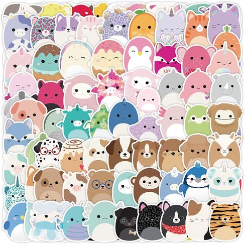 100PCS Cute Animal Stickers for Water Bottles in Saudi Arabia