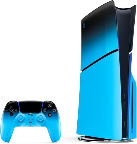 PlayStation 5 Console Covers (Model Group - Slim) – Rhythm Blue - PS5 Disc Slim Edition in Saudi Arabia