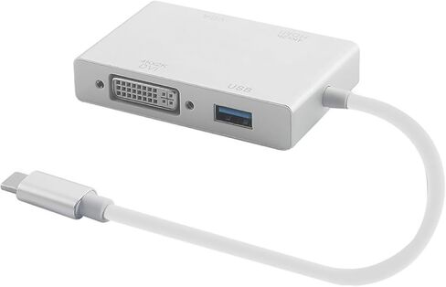 محول 4 في 1 USB-C من النوع C إلى 4K HDTV VGA DVI USB 3.0 لأجهزة الكمبيوتر المحمولة in Kuwait