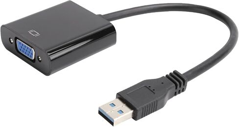USB to VGA Adapter, HighSpeed 5.0Gbps VGA Converter Cable for 7/8/10, Extend Your Desktop with 1 Unit in Saudi Arabia