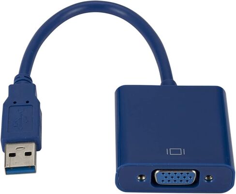 USB3.0 to VGA Adapter USB 3. to External Graphics Card Supports WIN7/8/10 HD Conversion(White) in Saudi Arabia