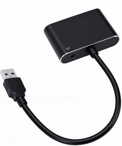Fabater USB to VGA Adapter, VGA to USB 3.0 Monitor Converter, 1080P 60HZ External Video Card Multi Monitor, Desktop, Laptop, HDTV, Compatible with Wins 7 8 8.1 10 and OS X in Saudi Arabia