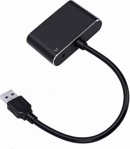EVGATSAUTO USB 3.0 to VGA Adapter, USB 3.0 to VGA Converter Dual Monitor Adapter Supports 2 External Displays 60Hz for OS X Driver Free Installation in Saudi Arabia