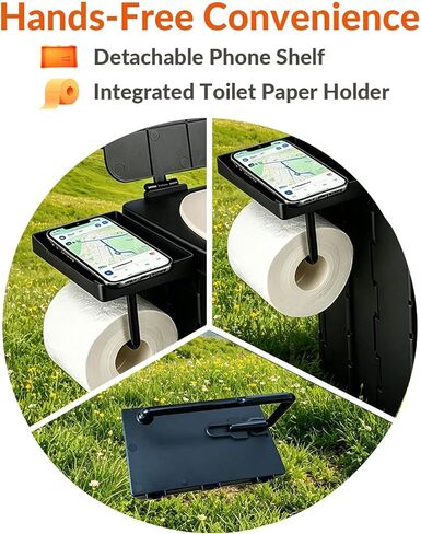 Portable Toilet 13 Inch 440 LBS, Upgraded Folding Camping Travel Potty with PU Seat, Compact with Lid for Car Hiking Beach RV Truck Outdoor in Saudi Arabia