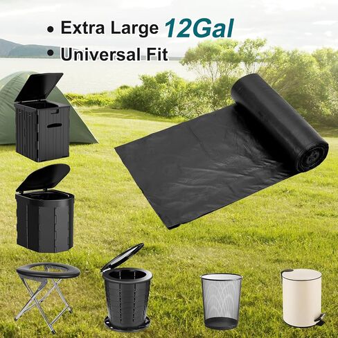 80 Portable Toilet Bags,12 Gallon Camping Toilet Bags in Saudi Arabia