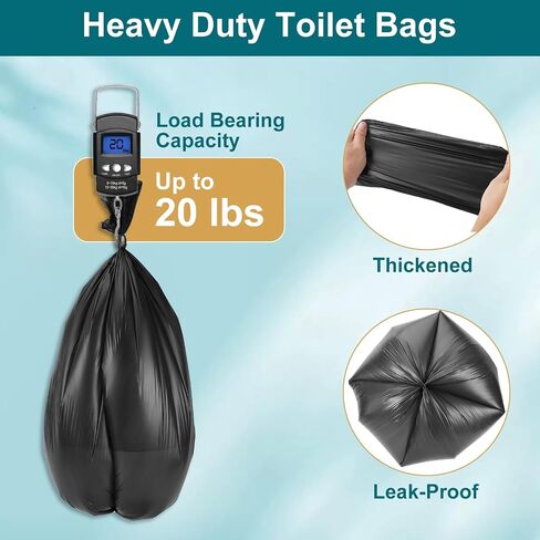 80 Portable Toilet Bags,12 Gallon Camping Toilet Bags in Saudi Arabia