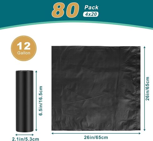 80 Portable Toilet Bags,12 Gallon Camping Toilet Bags in Saudi Arabia