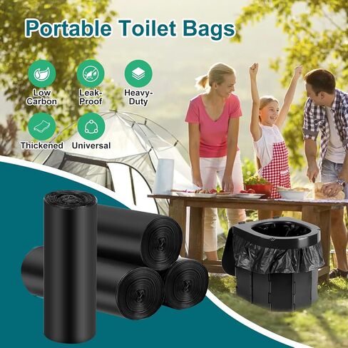 80 Portable Toilet Bags,12 Gallon Camping Toilet Bags in Saudi Arabia
