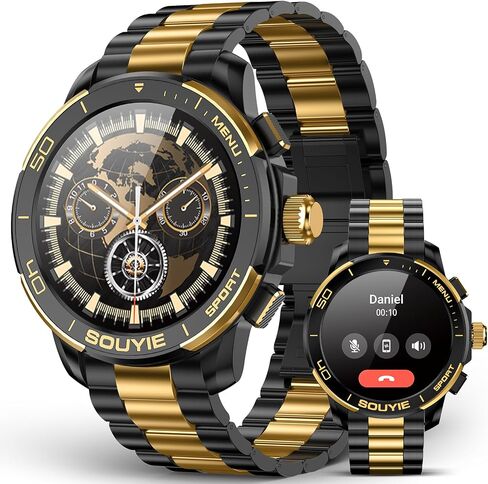 SOUYIE SW-7 Lux Smart Watch for Men, 1.43" AMOLED, AI Voice, Bluetooth Call in Kuwait