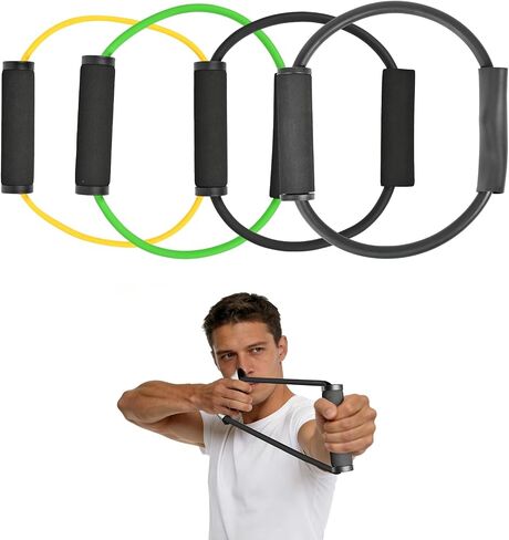 SPG Archery Bow Trainer - 20 30 40 50 LBS Bow Strenth Trainer Latex Draw Training Aid Archery Shot Trainer Workout Resistance Band for Bow Shot Practice Accessories in Kuwait