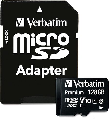 Verbatim 16GB microSDHC Memory Card with Adapter, UHS-I U1 V10, 80MB/s in Kuwait