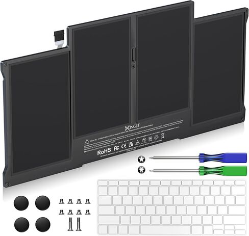 Replacement Laptop Battery for MacBook Air 13 inch A1466(Mid 2012, Mid 2013, Early 2014, Early 2015,2017) A1369(Late 2010, Mid 2011 Version) 7200mAh,fits A1496 A1405 A1377 [Upgraded 3.0] in Kuwait
