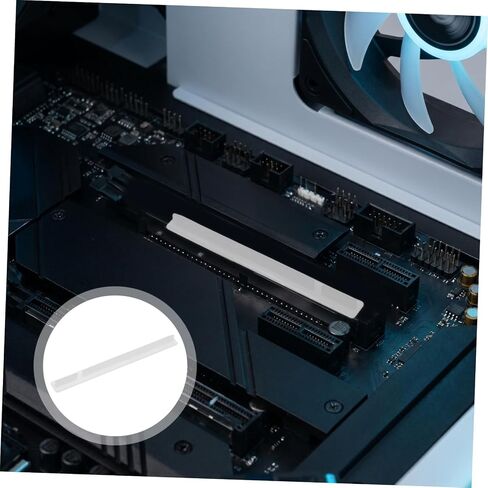 10pcs Silicone Computer Slot Protector Cap for Pci Expansion Slots 8.20x0.75x0.50cm Size Prolongs Hardware Reliability and Printer Interfaces in Saudi Arabia
