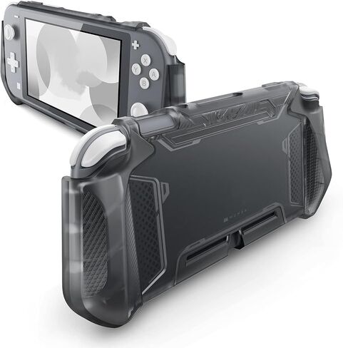 Mumba Protective Case for Nintendo Switch Lite 2019, [Blade Series] [Ergonomic Design] [Shock-Absorption][Anti-Scratch] TPU Grip Cover Accessories for Switch Lite Console (Frost Black) in Kuwait