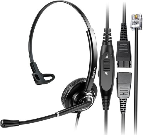 Telephone Headset with Microphone Noise Canceling for Cisco Landline Phone, Call Center Office Deskphone Headset with Phone Jack RJ9 for Cisco 6941 7841 7942 7960 7961 7962 7965 8845 8945 in Kuwait