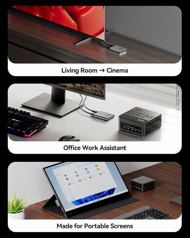 AOOSTAR Wireless HDMI Transmitter and Receiver, 328FT/100M Low-Latency, Dual-Band 5.8+2.4G, 4K Decode 1080P, AirPlay Direct & Miracast Receiver for iPhone, Android, Windows, Mac, TV, Projector in Kuwait