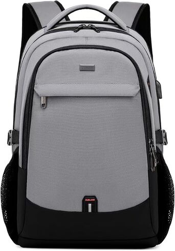 DUSLANG 17 Inch Laptop Backpack for Travel Water Resistant College Backpack for Men/Women Laptop Bag with USB Charging Port,Black in Kuwait