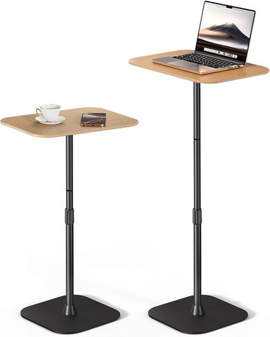 Viozon Floor Laptop Stand for Bed,Laptop Table, Small & Portable Standing Desk with Adjustable Height 26.7"-36.62", Quick Installation for Office,Conference Room,Living Room,Home Office,Bed/Sofa Side in Kuwait