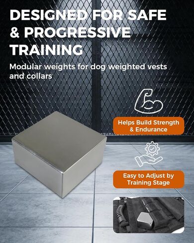 Dog Weight Blocks for Weighted Vest and Collar, 0.88 lb Each, 4-Pack in Kuwait