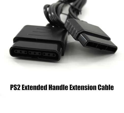 وصلة تحكم بطول 1.8 متر متوافقة مع وحدة تحكم ألعاب Sony PlayStation 1 وPlayStation 2 PS2 (6FT) in Kuwait