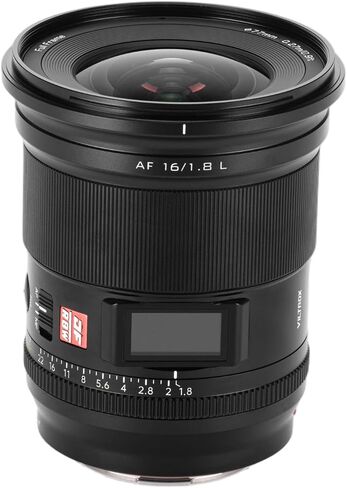 VILTROX AF 16mm F1.8 F/1.8 L Full Frame Autofocus Wide Angle Lens for L-Mount Cameras SL SL2 SL2-S SL3 S1 S1R S1H S5 S5M2 S5M2X FP FPL in Saudi Arabia