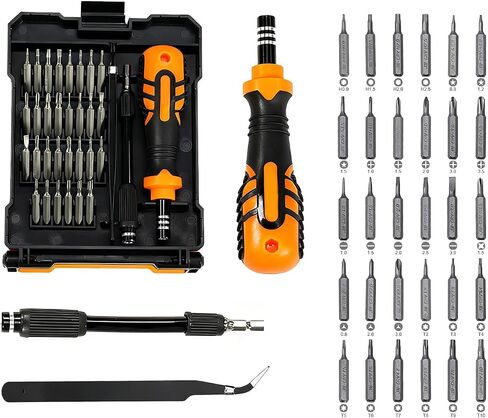 Laptop Precision Screwdriver Set,33 in 1 Magnetic Small Screwdriver Electronic Repair Tool Kit for Phone, Glasses, Watch, Ring Doorbell, RC Car, Xbox,Toys in Saudi Arabia