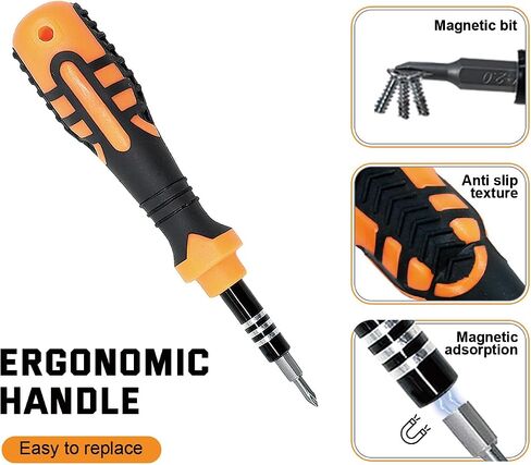 Laptop Precision Screwdriver Set,33 in 1 Magnetic Small Screwdriver Electronic Repair Tool Kit for Phone, Glasses, Watch, Ring Doorbell, RC Car, Xbox,Toys in Saudi Arabia
