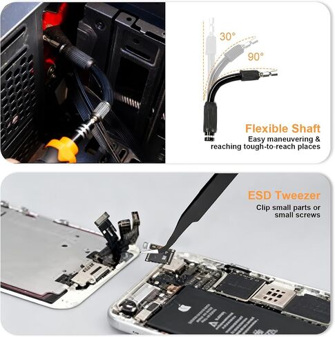 Laptop Precision Screwdriver Set,33 in 1 Magnetic Small Screwdriver Electronic Repair Tool Kit for Phone, Glasses, Watch, Ring Doorbell, RC Car, Xbox,Toys in Saudi Arabia