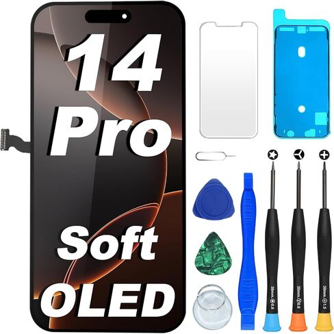 استبدال شاشة DIGI4U OLED الناعمة لهاتف iPhone 13 Pro Max، شاشة COP 6.7 بوصة ليست LCD، نافذة ودقة 1:1 وسمك، تحكم في درجة الحرارة، مع طقم إصلاح لشاشة بديلة iPhone 13 Pro Max in Kuwait