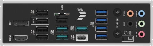 ASUS TUF Gaming B850M-PLUS WiFi AMD AM5 B850 mATX Motherboard, 14+2+1 80A DrMOS Stages, DDR5, PCIe 5.0, 3X M.2, Wi-Fi 6E, 2.5Gb LAN, DP, HDMI™, USB 10Gbps & 20Gbps Type-C®, BIOS Flashback™, Aura Sync in Saudi Arabia