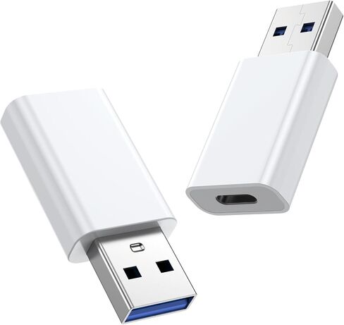 Pastall USB to USB C Adapter 2 Pack,USB-C Female to USB Male Adapter in Kuwait