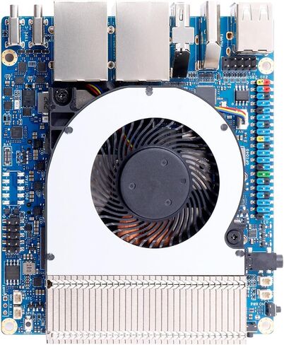 Orange Pi 6 Plus 16GB RAM LPDDR5 12 Core 64 Bit Single Board Computer, CIX SoC 45TOPS AI NPU Mini PC Run Linux, Android, Windows, ROS2 OS with Heat Dissipation Assembly with Cooling Fan in Saudi Arabia