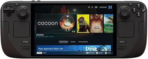 وحدة تحكم ألعاب محمولة باليد Valve Steam Deck سعة 512 جيجابايت، 7.4 بوصة، 90 هرتز، SteamOS 3.0، 1280 × 800، مع حقيبة حمل in Kuwait