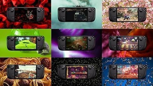 وحدة تحكم ألعاب محمولة باليد Valve Steam Deck سعة 512 جيجابايت، 7.4 بوصة، 90 هرتز، SteamOS 3.0، 1280 × 800، مع حقيبة حمل in Kuwait