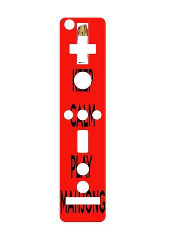Keep Calm and Play Mahjong Vinyl Decal Sticker Skin by Debbie's Designs for Wiimote Wii Controller in Saudi Arabia