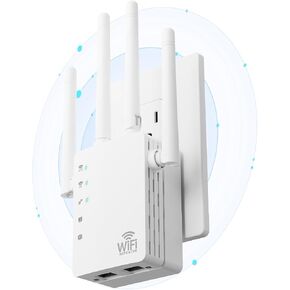 2026 WiFi Extenders Signal Booster with Dual Band 5GHz/2.4GHz, Long Range Up to 13888 sq. ft & 150+ Devices, Internet Extender WiFi Booster, WiFi Extenders Signal Booster for Home and Outdoors in Saudi Arabia