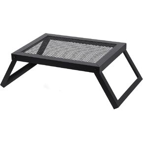 REDCAMP Folding Campfire Grill Heavy Duty Steel Grate, Portable Camp Fire Cooking Racks for Over Fire Pit in Saudi Arabia