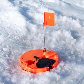 Ice Fishing Tip Up Automatic Ice Fishing Tip-Up with Signal Flag, Freeze-Proof Thermal for Beginners in Kuwait