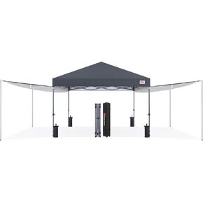 MASTERCANOPY 10x10 Pop Up Canopy Tent with 2 Shelters，230 Sq ft White in Kuwait