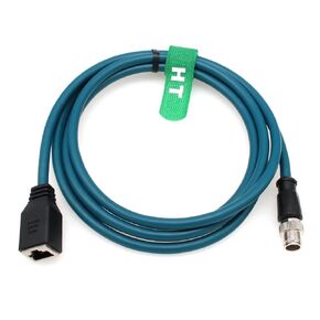 Ethernet Cable Adapter for Cognex in-Sight 2000 7000 8000 9000 Basler Baumer Camera Sensor Barcode Reader, 8 Pin X-Coded M12 to RJ45 CAT-7e 2M in Saudi Arabia