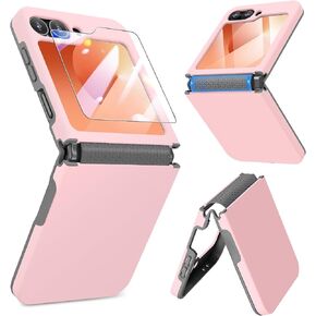 Caka for Samsung Galaxy Z Flip 8 & 7 Case with Hinge & Screen Protector in Saudi Arabia