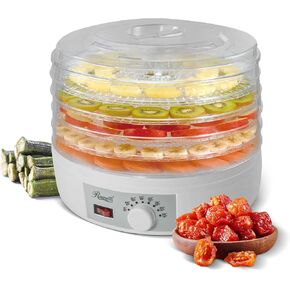 Rosewill Food Dehydrator Machine, 5 BPA-Free 12.6’ Trays, Adjustable Temperature Controls | 95-158°F | 350W, Jerky, Herbs, Fruit, Veggies, Dried Snacks, White in Kuwait