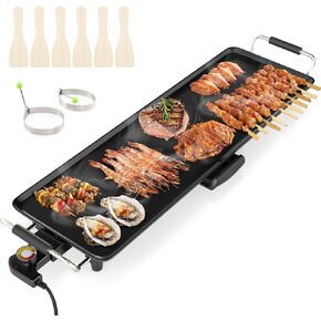 27" Extra Large Electric Griddle, Nonstick Teppanyaki Grill Outdoor in Kuwait