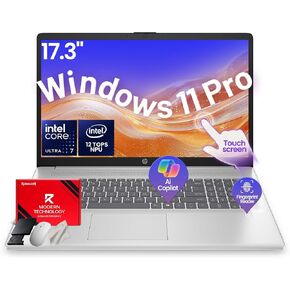 HP 17 Inch Touchscreen AI Laptop Intel Ultra 7 255U 32GB DDR5 1TB SSD in Saudi Arabia