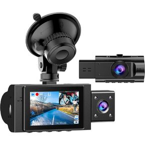 Dual Dash Cam Front and Inside, 1080P Car Camera with Infrared Night Vision in Kuwait
